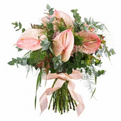 Pink Anthrium Bouquet