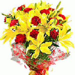 Red And Yellow Flower Bouquet